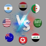 مقارنة بين الدول و تحديات android application logo